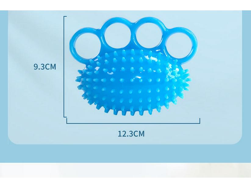 Four-Finger Soft Silicone Hedgehog Grip Ball for Finger Strength Training