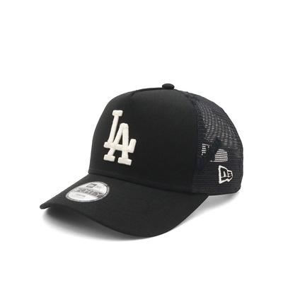 New Era Youth 9FORTY A-Frame Trucker Mesh Cap MLB Los Angeles Dodgers LA Black Kids Snapback 14747014 NER37K6079 52-56cm