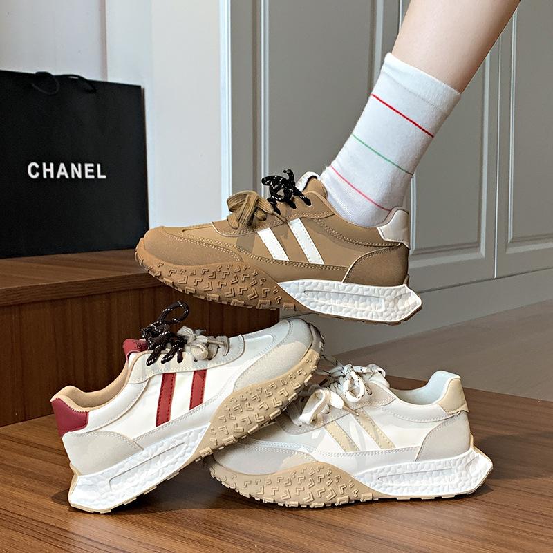 2025 Autumn New Korean Version Breathable Forrest Gump Shoes Female Ins Student Casual Shoes Female Platform Running Shoes JCF2608