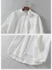 Men's Casual Cotton Linen Short-Sleeve Shirt - Summer Loose Fit Top