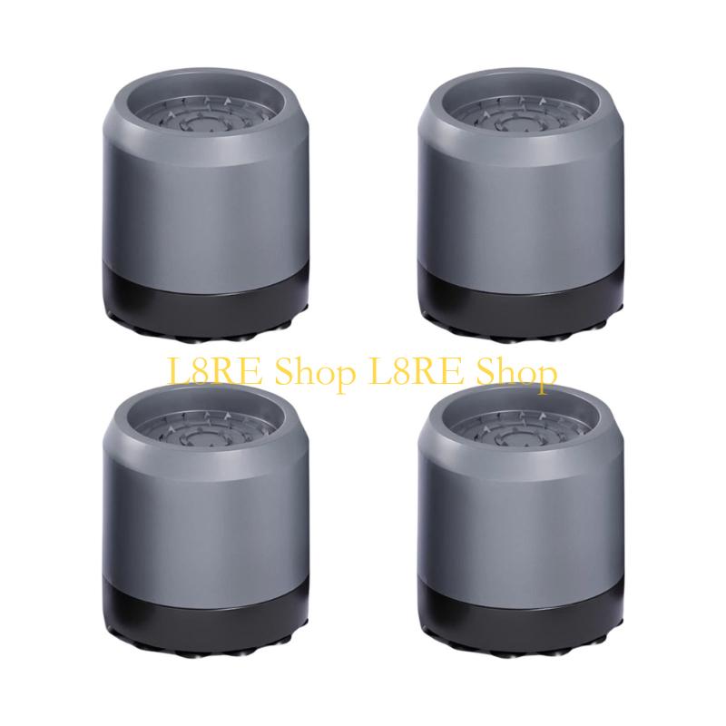 L8RE 4 Pieces Washer Dryer Vibration Dampening Pads for Reduced Noise Anti-Vibration Feet Washing Machine Stabilizers
