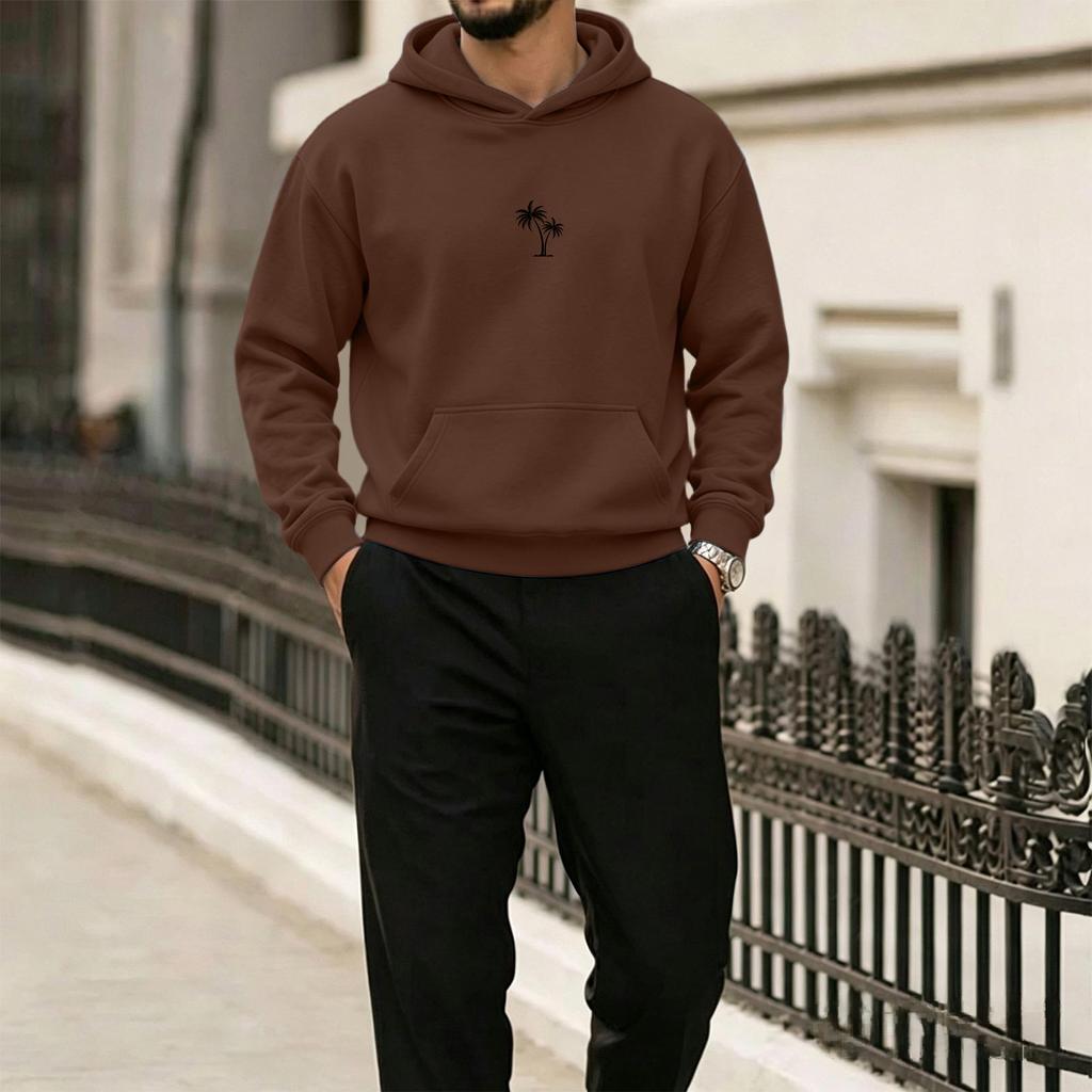 Men's Hawaiian Print Hoodie Casual Pullover for Beach Vacation Everyday Wear