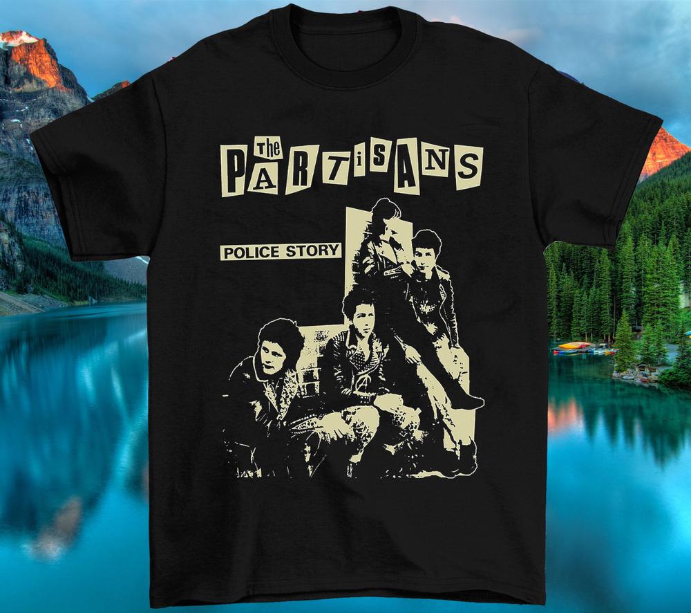 THE PARTISANS Zespół Muzyczny Ciężka Bawełna Czarny S-5XL Mężczyźni Kobiety Koszulka Unisex Koszulka