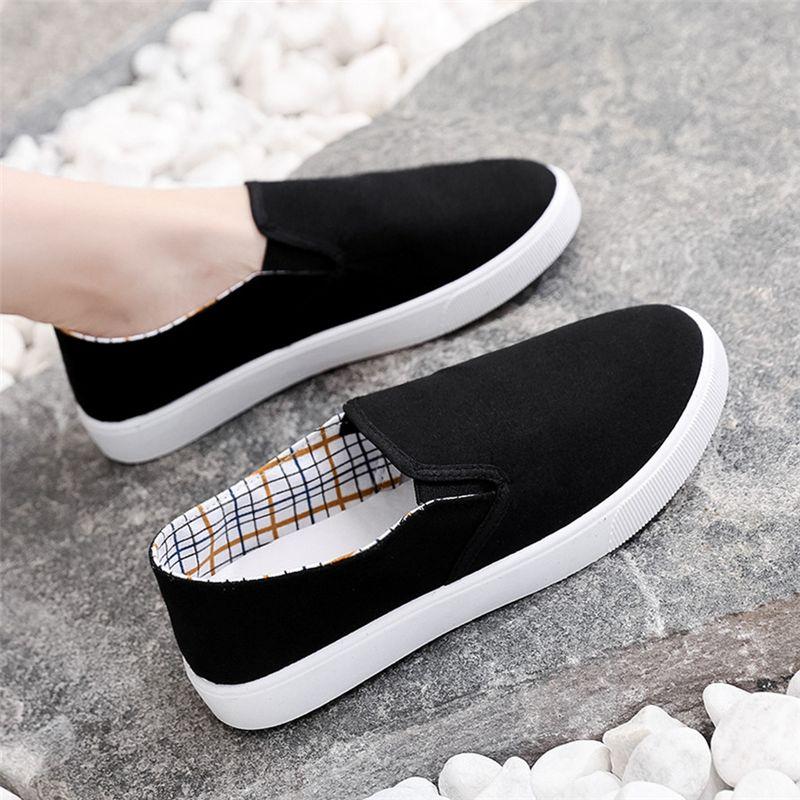 Light Casual Slip On Canvas Shoes for Women Spring Autumn Woman Footwear Offers New In Trends 2025 High Quality Vulcanized Shoe