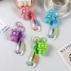 Anti Lost Cat Face Change Doll Keychains Backpack Hanging Bear Keyrings  Car Decoration