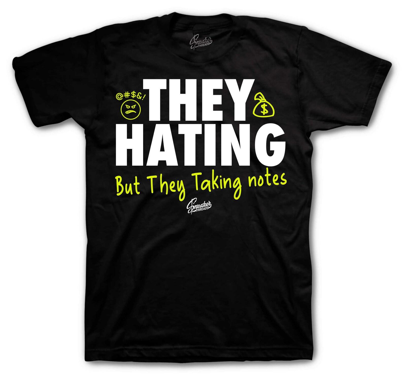 They Hating Design To Match Foamposite Voltage - Matches Black Volt Foams 4XL