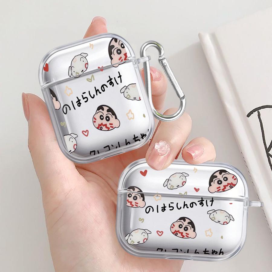 Cute Crayons Shinchan Case For Airpods Pro3 1 4 Pro2 3 2 Pro Clear Earphone Cases Cover