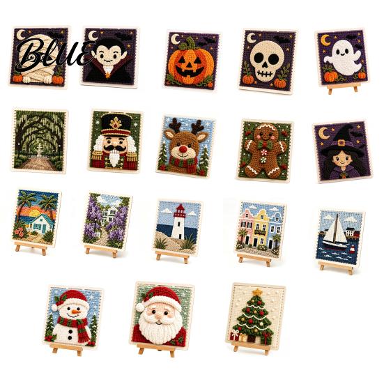 DIY Crochet Decoration for Decoration Kit Halloween Weaving Painting Set Fabric Christmas Kit Beginner Handmade