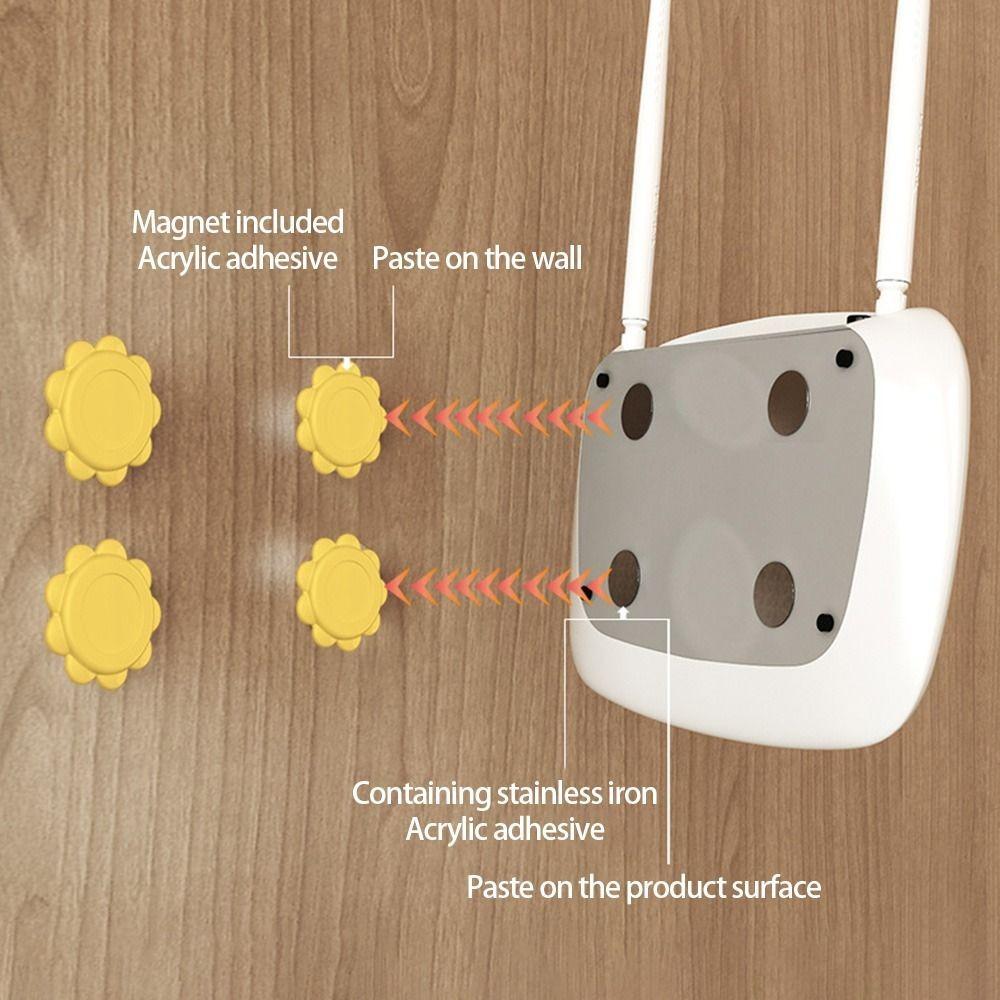 2Pcs Strong Magnet Remote Control Storage Holder Flower Shape Organizer Hook Magnetic Hooks  Home