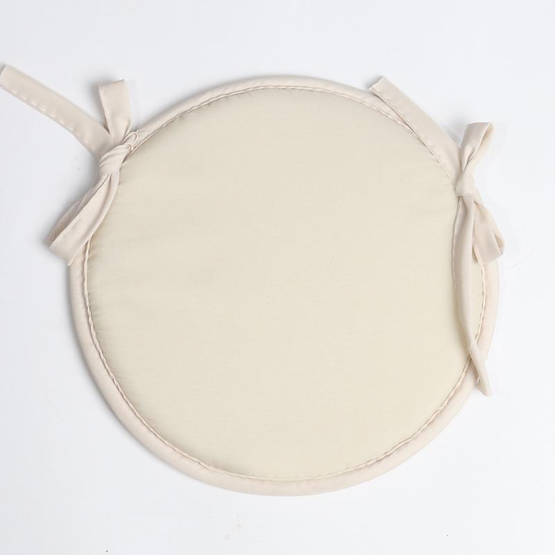 Round Sponge Cushion Chair Strap Chair Cushion Simple Fabric Dining Chair Cushion Round Stool Cushion Cushion Butt Cushion 30cm бежевый 2550₽
