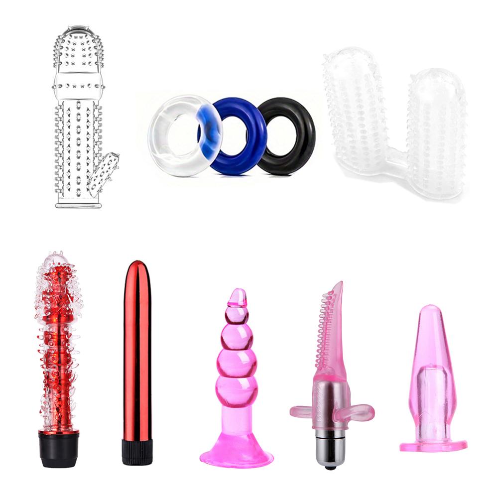 11PCS Butt Plug Set Anal Plugs Penis Ring BDSM Sex Toys for Couples