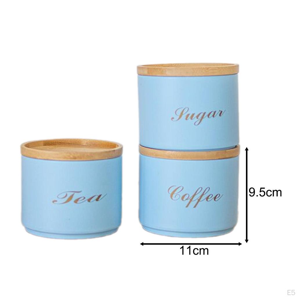 3 stück Luftdichten Küche Kanister Speisekammer Gläser Container Dekorative Kaffee Tee Zucker