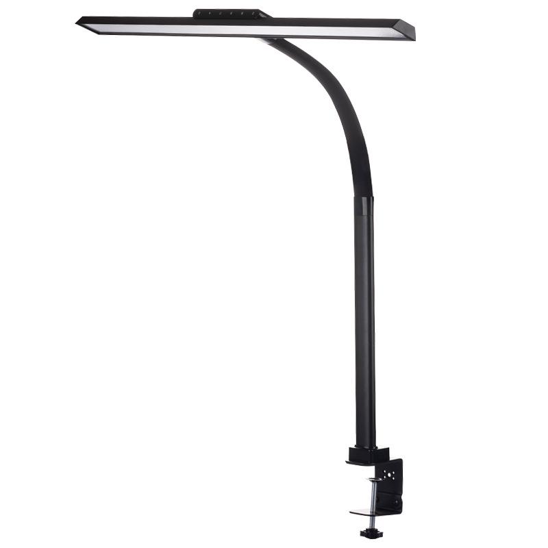 LED Student Desk Lamp with Eye Protection & Long Arm Clip-on Design for Computers