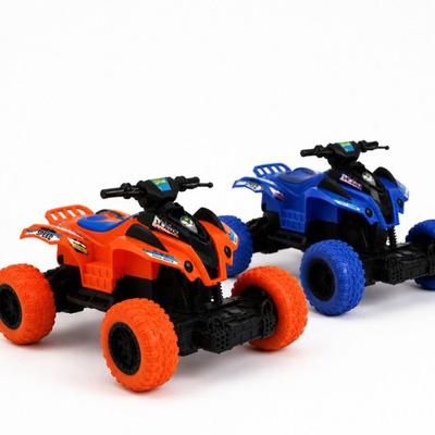 Zdalnie sterowany quad 22 cm Losowy kolor Niebieski lub Pomarańczowy – Pojazd RC Terenowy 4 Funkcje, Zabawka dla Dziecka z Pilotem