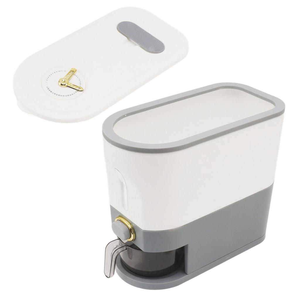 Rice Dispenser Box Grain Food Storage Container Airtight Large Capacity for Home Kitchen