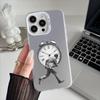 Pressure People Phone Case For iPhone 16 15 14 13 12 17 Pro Max Plus Multicolor Matte Silver-Plated Protective