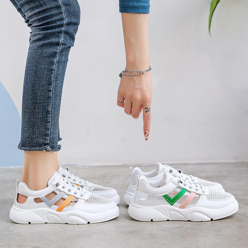 Fashion Women Sneakers 2024 Platform Casual Shoes Fashion Mesh Breathable Sneakers Lightweight Waling Shoes