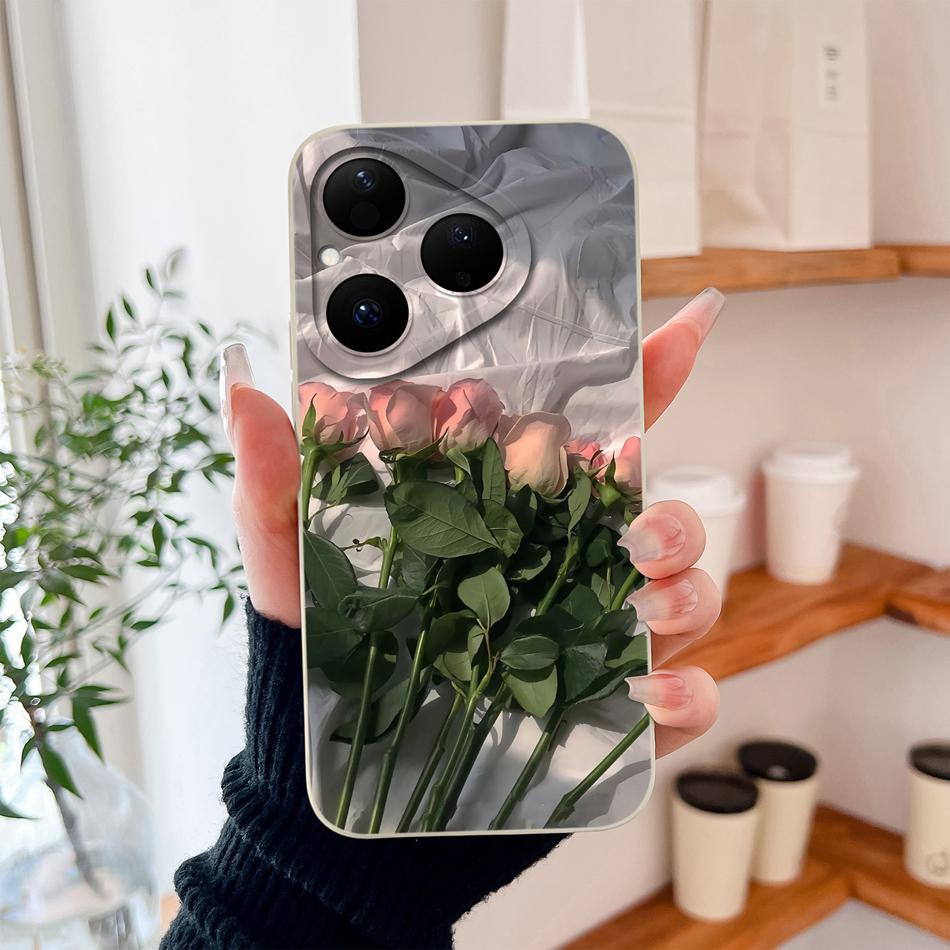 For Huawei Pura 80 Pro Plus Ultra 5G Phone Case Simple Design Cute Shell For Huawei Pura80 Full Protection Shockproof Soft Funda