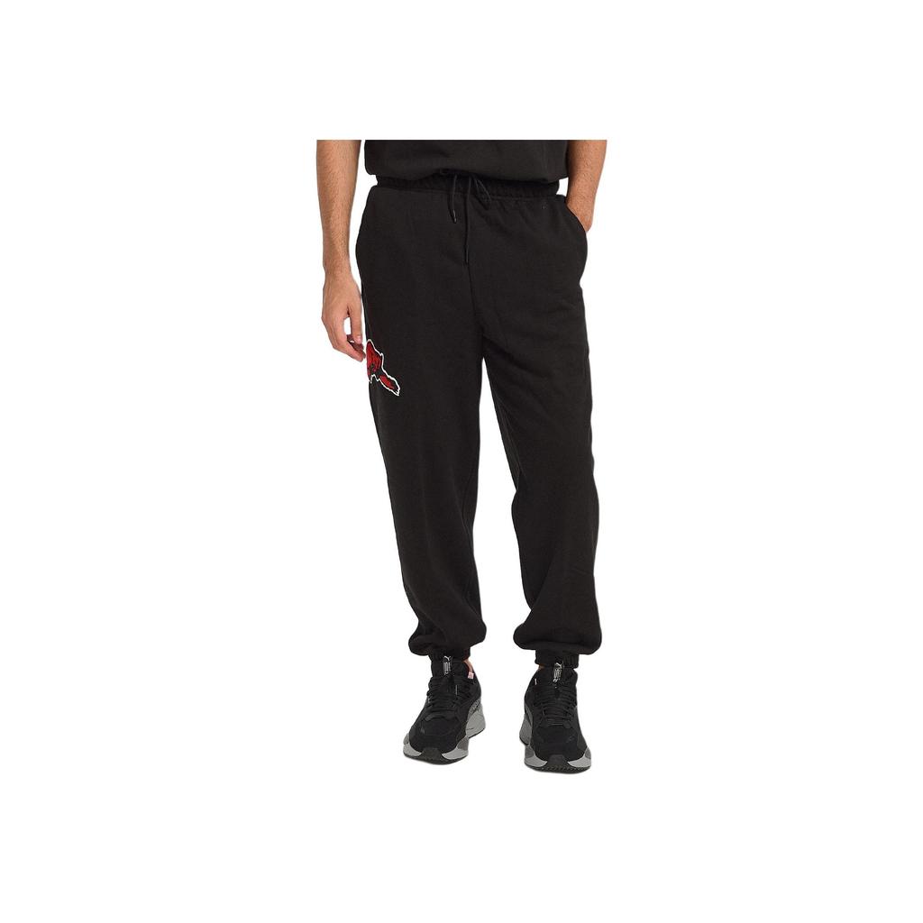 Puma Solid Color Cuffed Sports Casual Pants Men Bottoms Black 532103-02