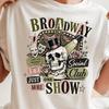Broadway Skull Theatre Tee | Vintage, Drama Masks, Ticket Collage