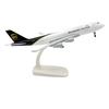 20cm Miniature Airplane Ups B747 Metal Model Plane Kit Scale Airplanes with Plastic Wheels for Aviation Gift Display Collection