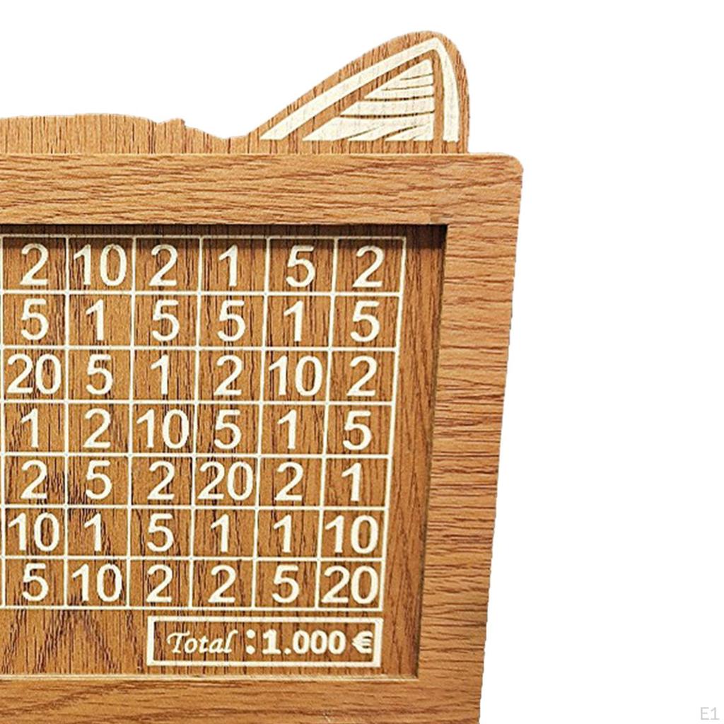 Salvadanaio in Legno Artigianale con Contatore Digitale