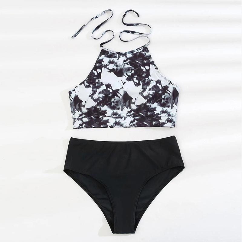 High Waist Bikini Woman Swimsuit Sexy Tie Dye Bathing Suit Sexy Bikinis Set Summer Beachwear