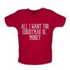 All I Want For Christmas Is Money - Baby Kids Boys Girls Unisex T-Shirt / Babygrow - Funny Dosh Cash