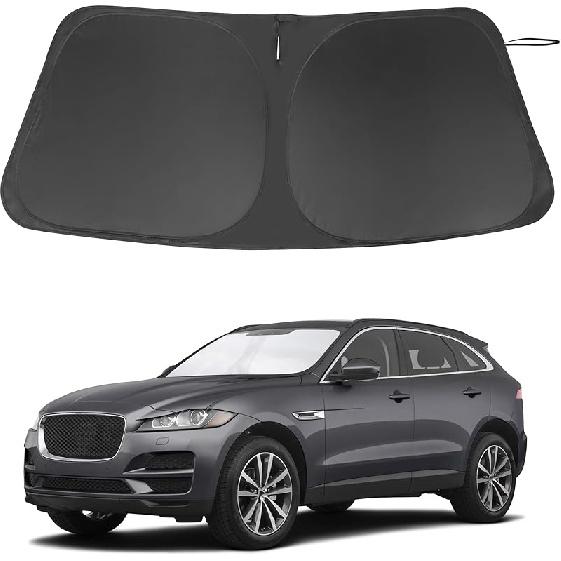 TINGLU Sun Shade For Tesla Model X Tesla X 2016-2024 2025 Accessories Windshield Sun Shade Window Shade UV Rays Protection Sun Visor Cover With