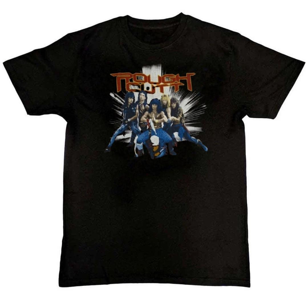 Vintage Rough Cutt Graphic Print Mens T-Shirt XXL