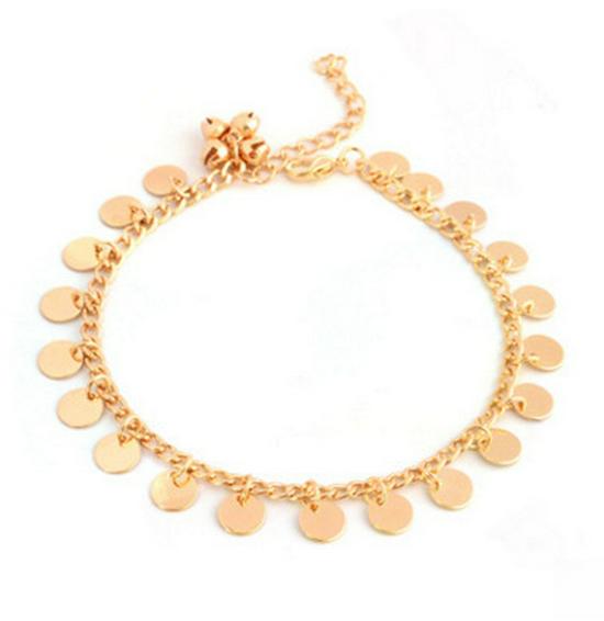 Bohemian Punk Retro Metal Tassel Bell Anklet