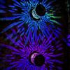 Cross Solar Mandala Sunflower Outdoor Wall Lamp Garden Decoration