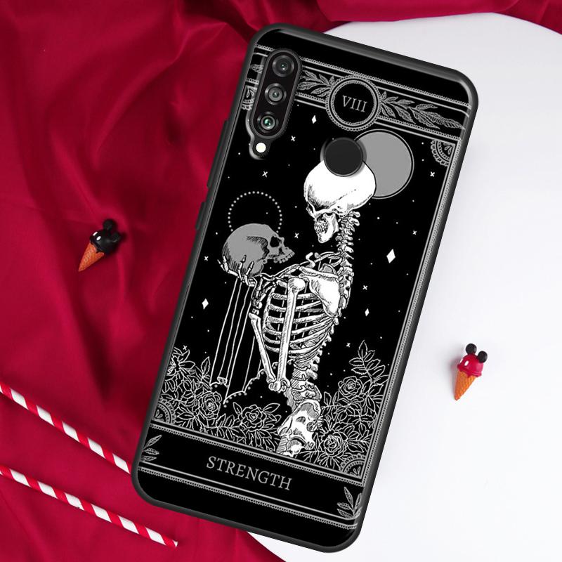 

Чехол для Huawei Nova 12i 11i 8i 12s 9 10 SE Y90 Y60 Y70 Y72 Y61 Y91 P20 P40 P30 Lite P60 Pro с рисунком Луна Ведьм Таро Huawei P30 Pro