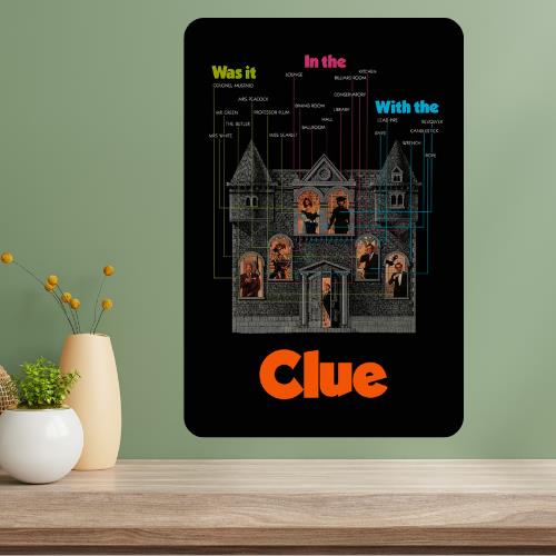 

Clue Classic Movie Metal Poster Sign 20x30cm（7.8x11.8inch）