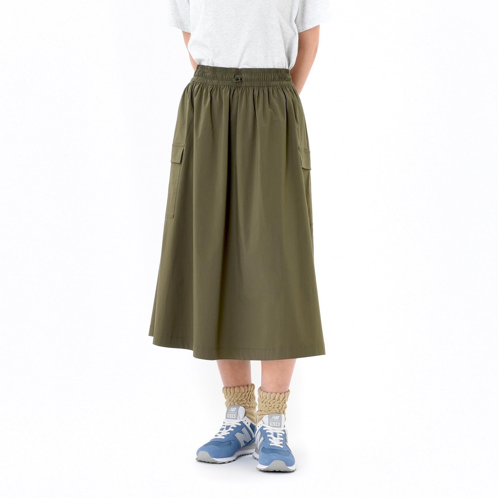

Mid Cargo Skirt DMO [New Balance] Women s (WK43551) (Dark Moss)