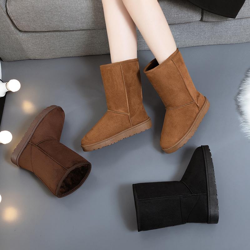 Winter High-Top Schneestiefel 2025: Damen- & Unisex-Baumwollstiefel in großen Größen