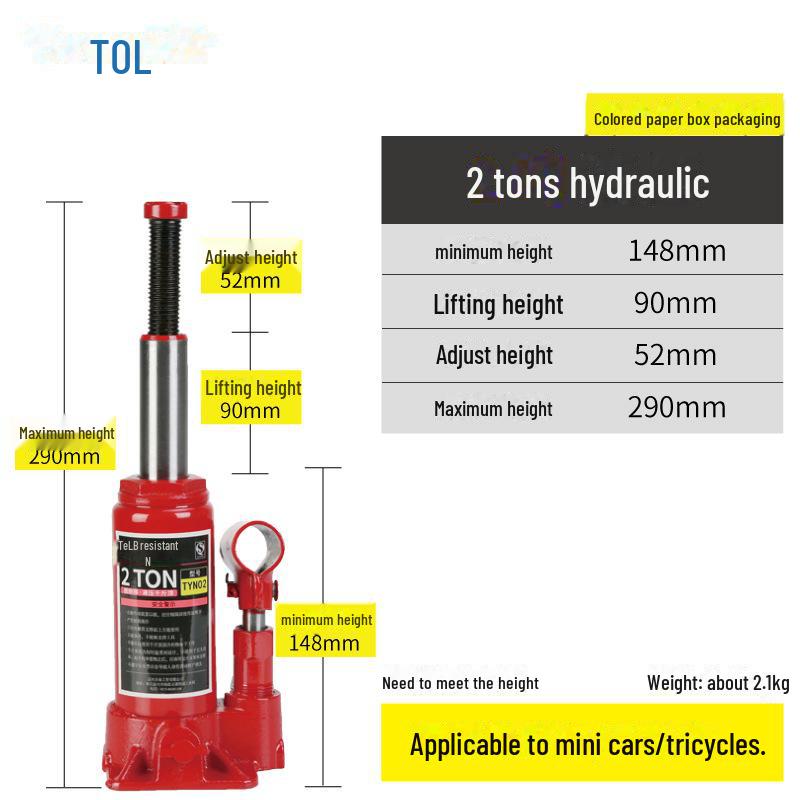 Hydraulic Car Jack for Off-Road Tire Changes (2T/3T)
