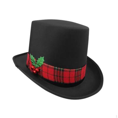 Christmas Top Hat Festive Headgear for Carnival Stage Performance Dress Up