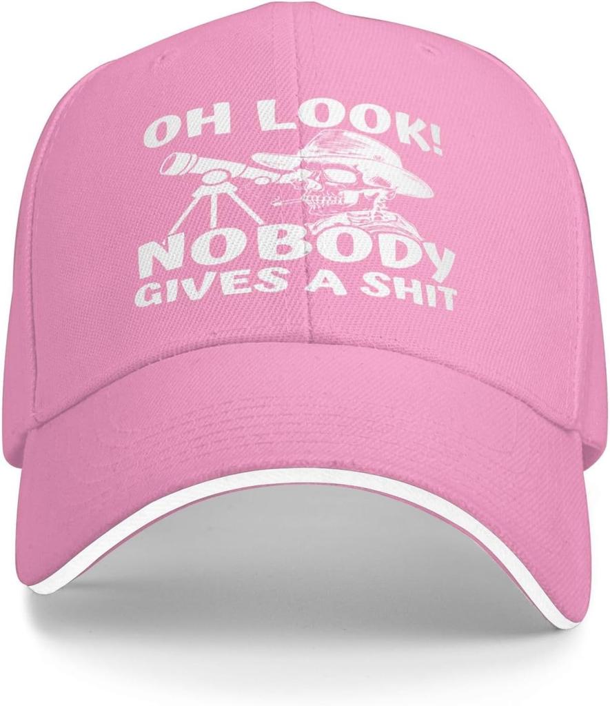 Oh Podívejte Se Nikdo Se Nestará Kostra Dalekohled Baseballová Čepice Vtipná Trucker Čepice pro Muže Ženy
