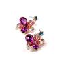 2-Piece Jewelry Set Necklace and Earrings Floral Crystal Design Elegant and Refined Multicolor Women's Fashion Accessories