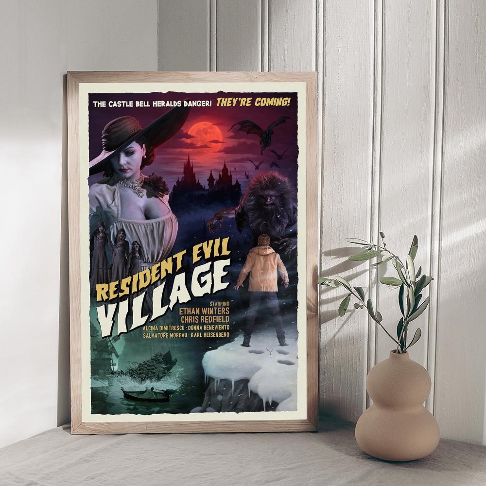 Joc Video R-Residents-Evil Printuri și Postere de Bună Calitate Vintage Decor Cameră Bar Cafea Decor Acasă
