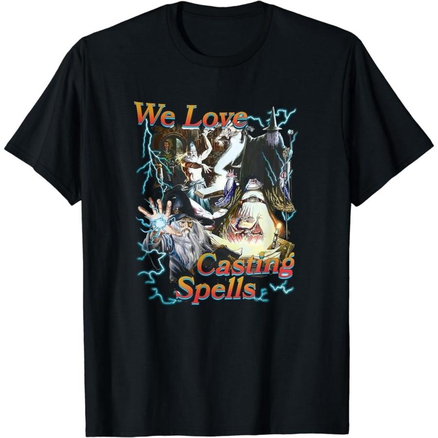 HERSIL We Love Casting Spells Shadow Wizard Gang Meme T-Shirt S