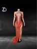 2026 Spring Arrival: Pink Sequin Mermaid Evening Gown for Banquets and Events
