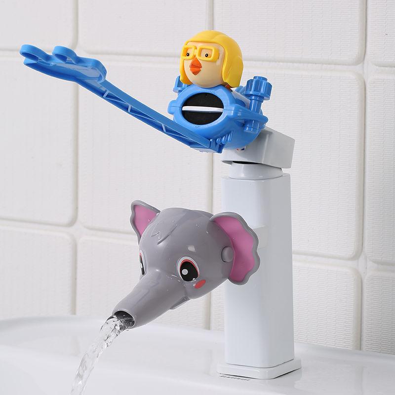 Wasserhahn Kinder Waschbecken Extender Baby Hand Waschen Wasserhahn Verlängerung Auslauf Artefakt Wasser Rohr Spritzwassergeschützt Cartoon