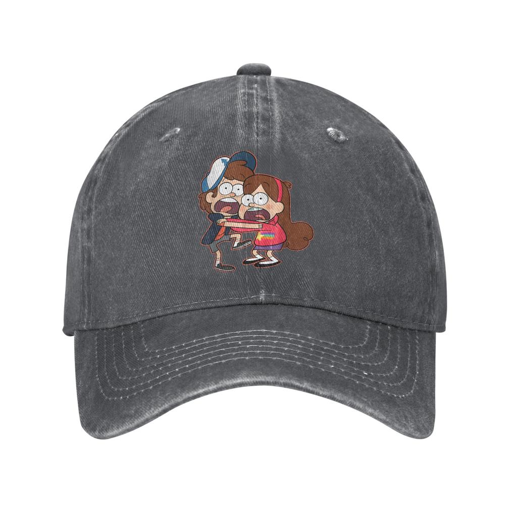 Gravity Falls Dipper e Mabel Pines Cappellino da Baseball Casual Cappello Trucker da Escursionismo Pesca Estivo Unisex Unisex y2k Cappellini da Baseball Divertenti