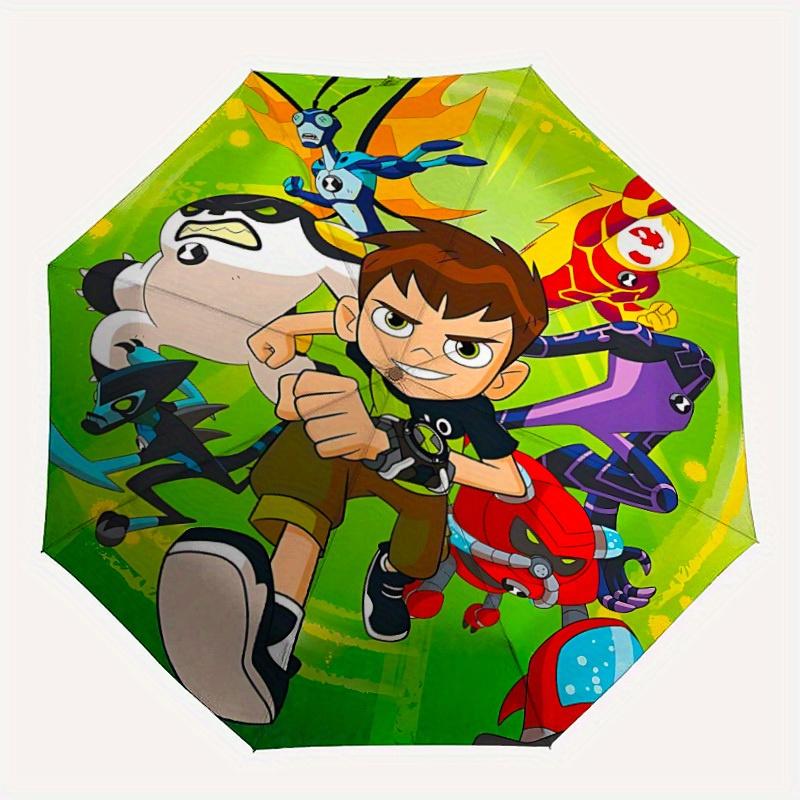 Ben Tennyson Ben 10 Automatic Open/Close Umbrella - Compact Travel Umbrella,  Ideal Gift, Outdoor Accessory, 110