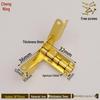 Retro Wooden Box Seven-Character 90° Iron Hinge - Small Leaf Hinge for Airplane-Style Hardware