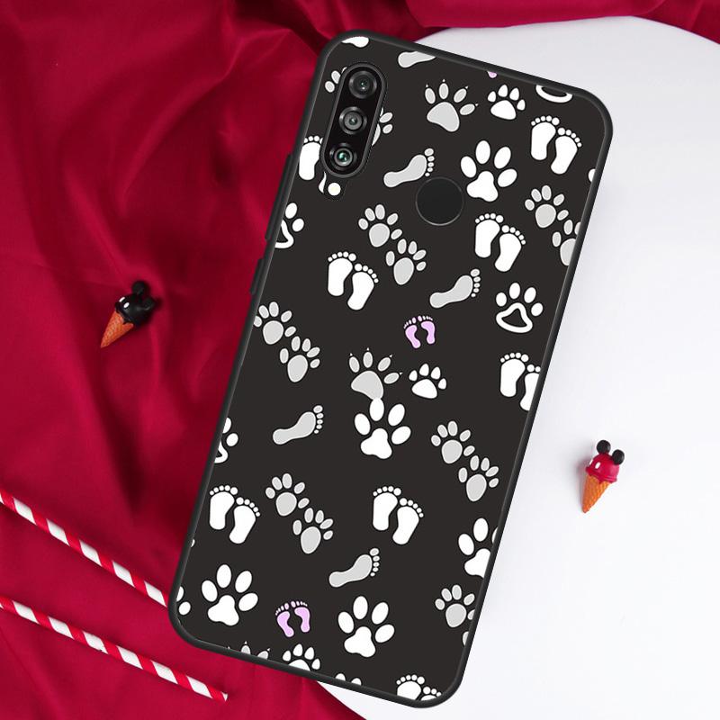 Dog Foot Paw Colorful Pattern For Huawei Nova Y90 Y70 Y60 Y72 Y73 Y61 Y91 7i 8i 11i 12i 12s 9 10 SE P20 P30 P40 Lite Case