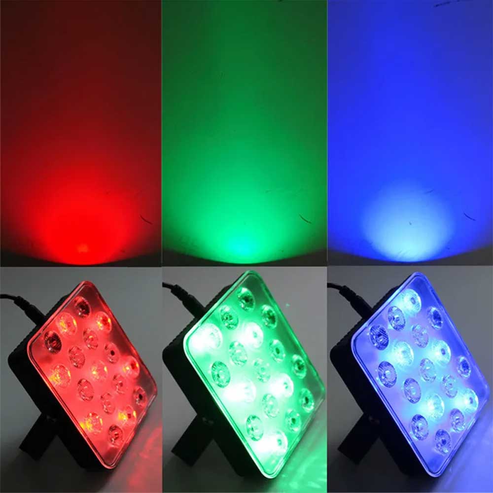 Mini Led Flat Par Light Full Color 10W RGB Sound Activated Dj Light USB Dmx Uplight For Disco Party Led Dance Floor Indoors Lamp