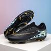 Youth Soccer Cleats Grass Fields Kids Training Shoes With Rubber Outsole TPU Studs